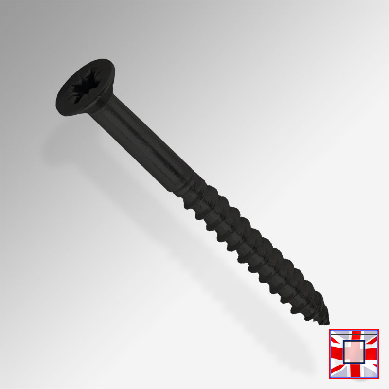 Colored Screws for J Rail / C Rail / P Rail Gallery Systems (C/Sunk Phillips Head / White, Black, Silver)