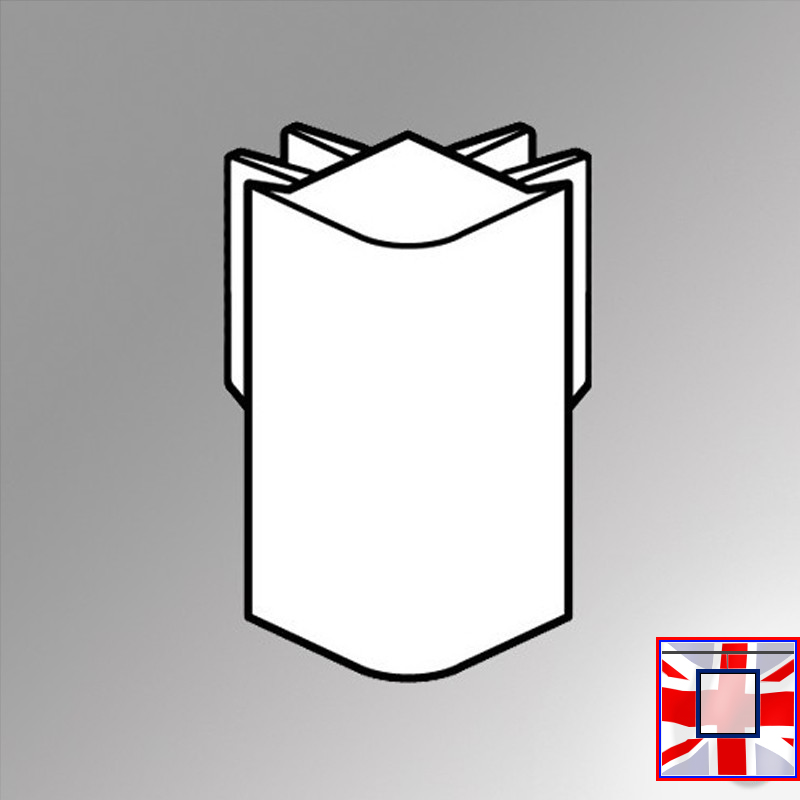 Corner Connector for Picture Hanging Track (Clip Rail Installation Fitting)