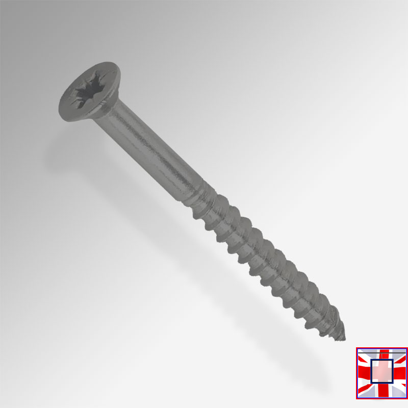 Colored Screws for J Rail / C Rail / P Rail Gallery Systems (C/Sunk Phillips Head / White, Black, Silver)