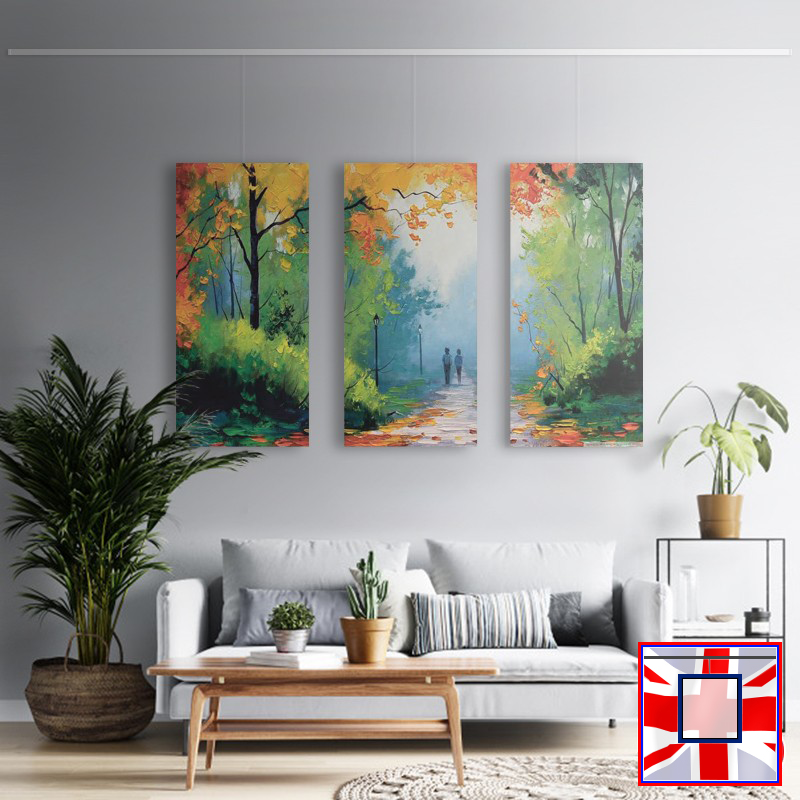 3m Clip Rail All-in-One Gallery System Set, Picture Rail & Hooks Kit (Wall Hanging)