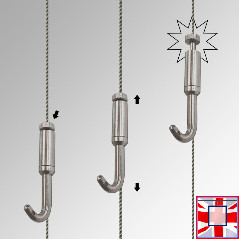 Hook Captain (Pack of 10), Extra-Strong 40kg Picture Hanger