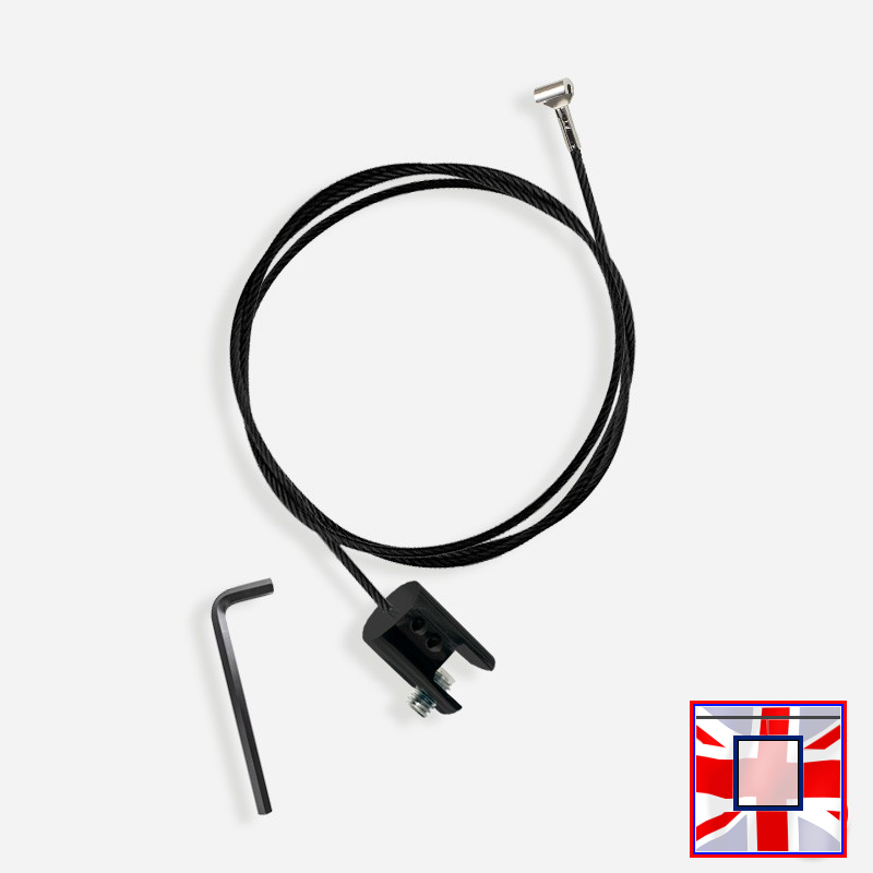 Panel Hanging Kits for Black Picture Rails (Clip Rail Gallery Systems)