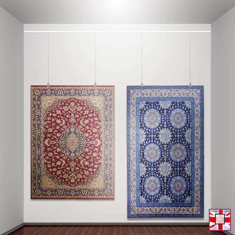 Solution for Rug Hanging with Clip Rail