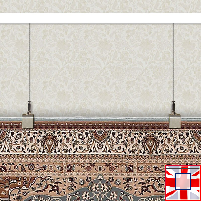 Solution for Rug Hanging with Clip Rail
