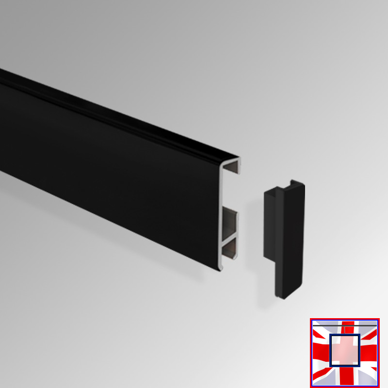 Installation Fitting for Clip Rail Picture Hanging Track (End Cap / Piece)