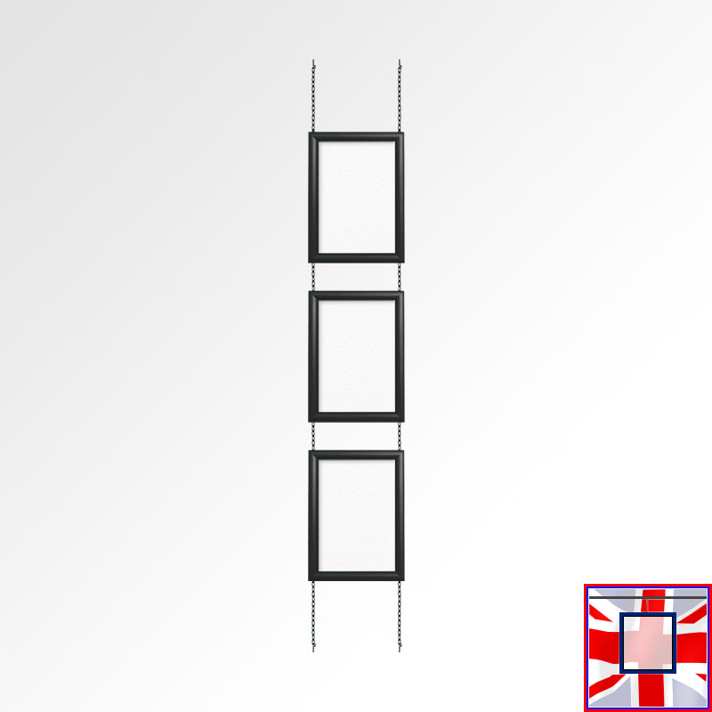A3 Click Frame Kit with Fixed Chains (Ceiling to Floor)