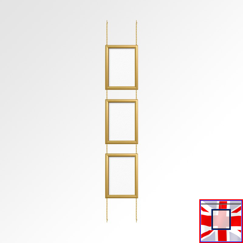 A3 Click Frame Kit with Fixed Chains (Ceiling to Floor)