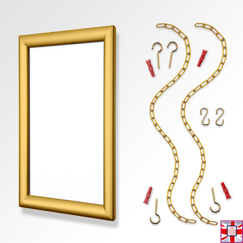 A3 Click Frame Kit with Fixed Chains (Ceiling to Floor)