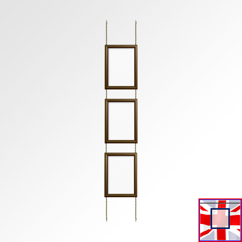 A3 Click Frame Kit with Fixed Chains (Ceiling to Floor)