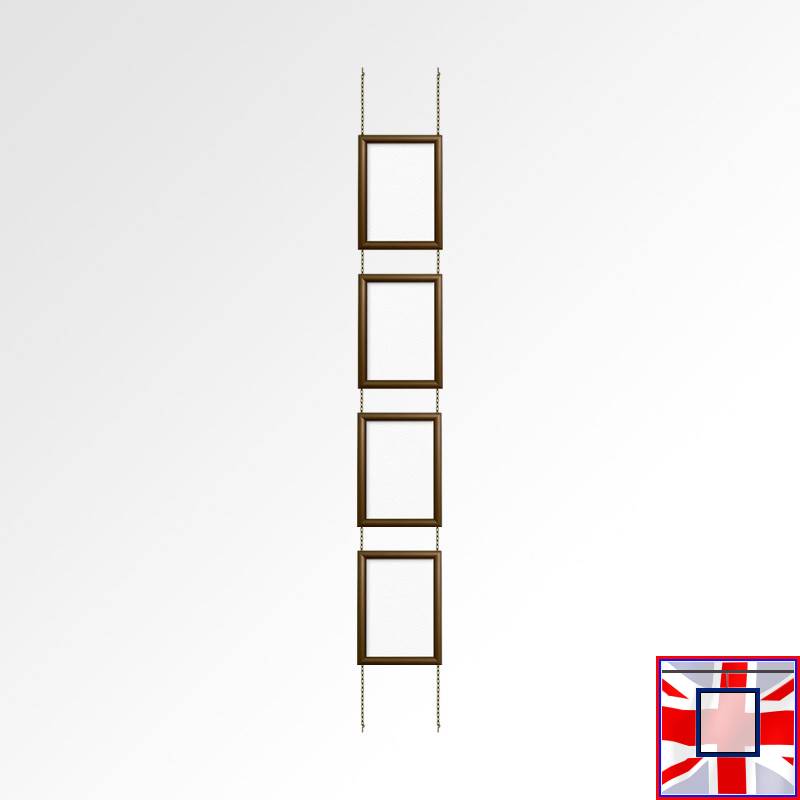 A3 Click Frame Kit with Fixed Chains (Ceiling to Floor)