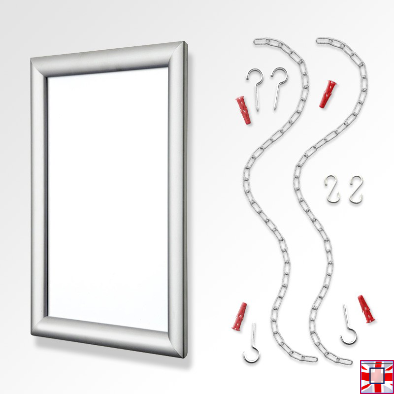 A3 Click Frame Kit with Fixed Chains (Ceiling to Floor)