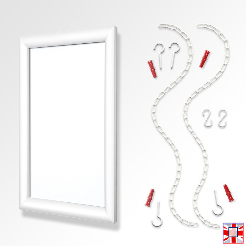 A3 Click Frame Kit with Fixed Chains (Ceiling to Floor)
