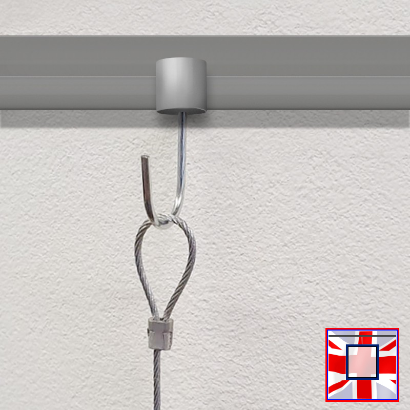 Basic Rail Anchor for J Rail, C Rail & P Rail – Compatible with Hanging Loops & Banner Eyelets