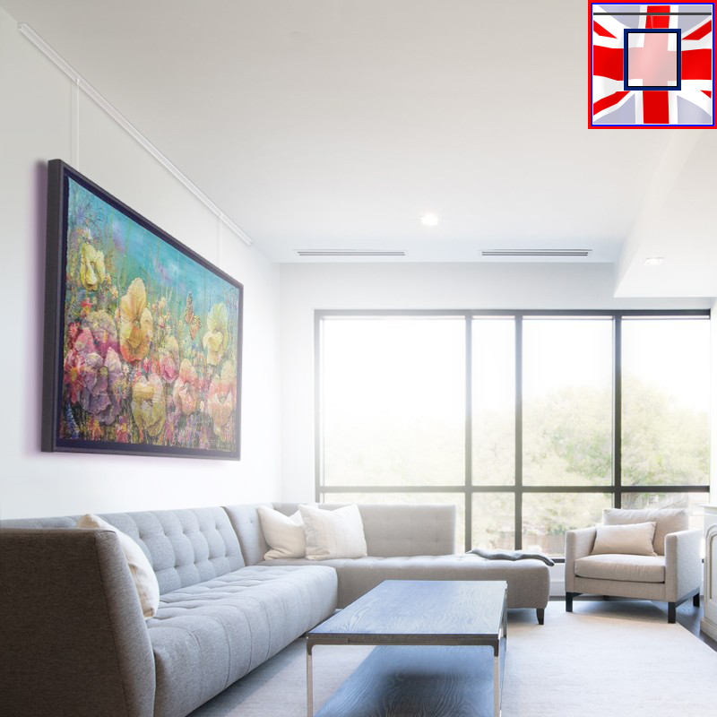 2m All-in-One Ceiling Gallery Rail Kit – Heavy Duty Picture Hanging System with Hooks & Track