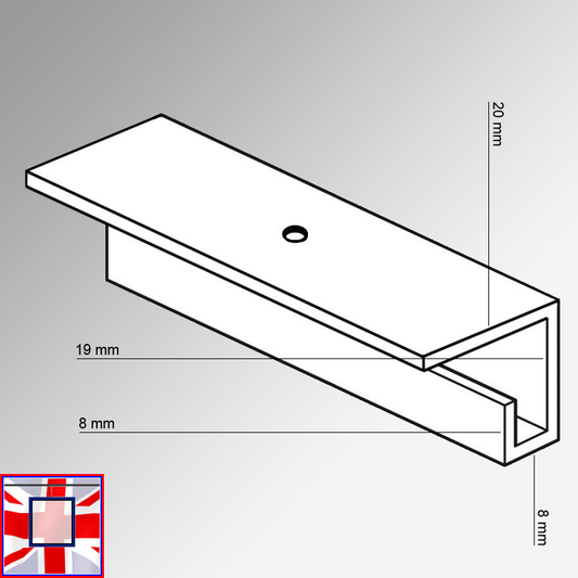 2m Heavy-Duty Ceiling C Rail Gallery Hanging Kit – All-in-One Track & Rod System for Pictures