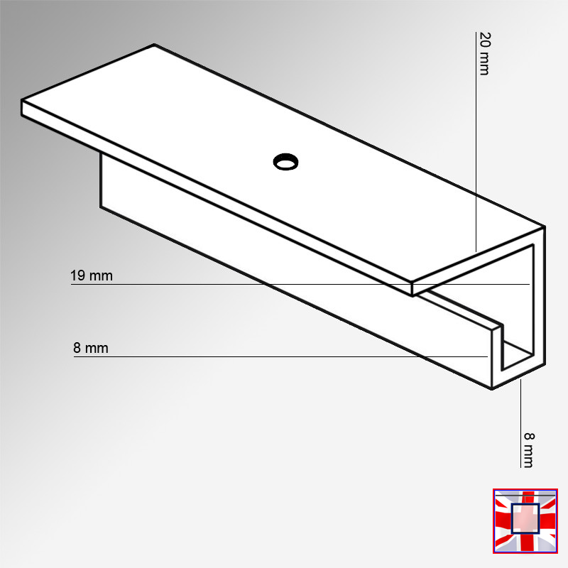 Ceiling Picture Rail C Rail Track (2m & 3m, 80kg Heavy Duty)