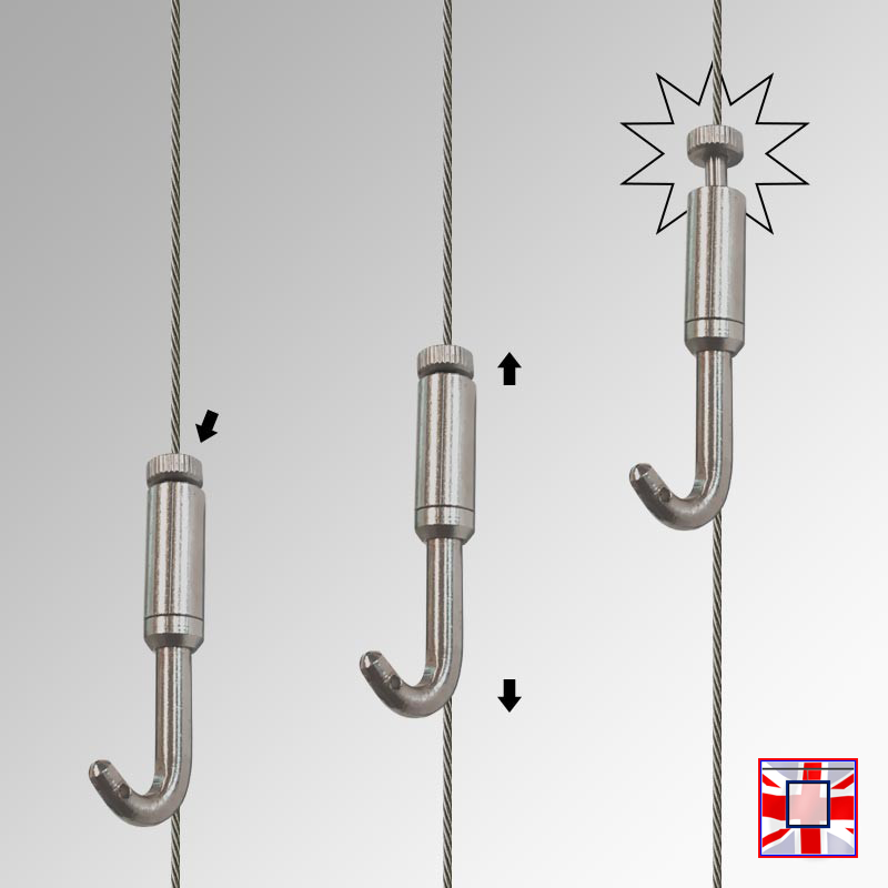 Captain Hook (Pack of 10), 40kg Extra-Strong Picture Hanger