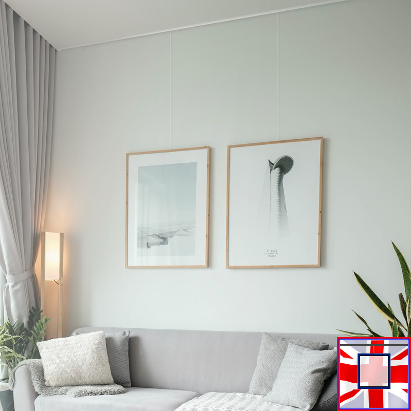 Perlon Cord & Clip Rail Anchor for Picture Hanging