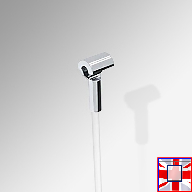 Clip Rail Hanging System with Transparent Nylon Cord
