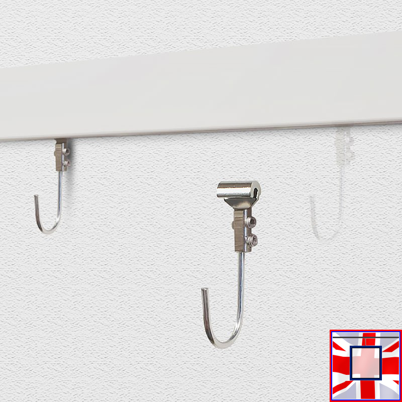 Banner Rail Clip Kit (Hooks Track & Set Eyelet Hanging)
