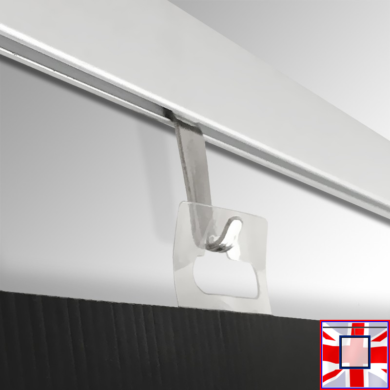 Hanger Clip Anchor Rail 10kg Hook Chrome Picture Rail