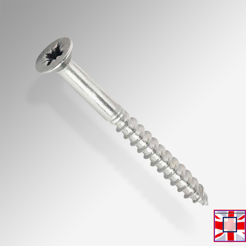 Screw for Clip Rail Gallery Systems, Phillips Countersunk (C/Sunk) Head.