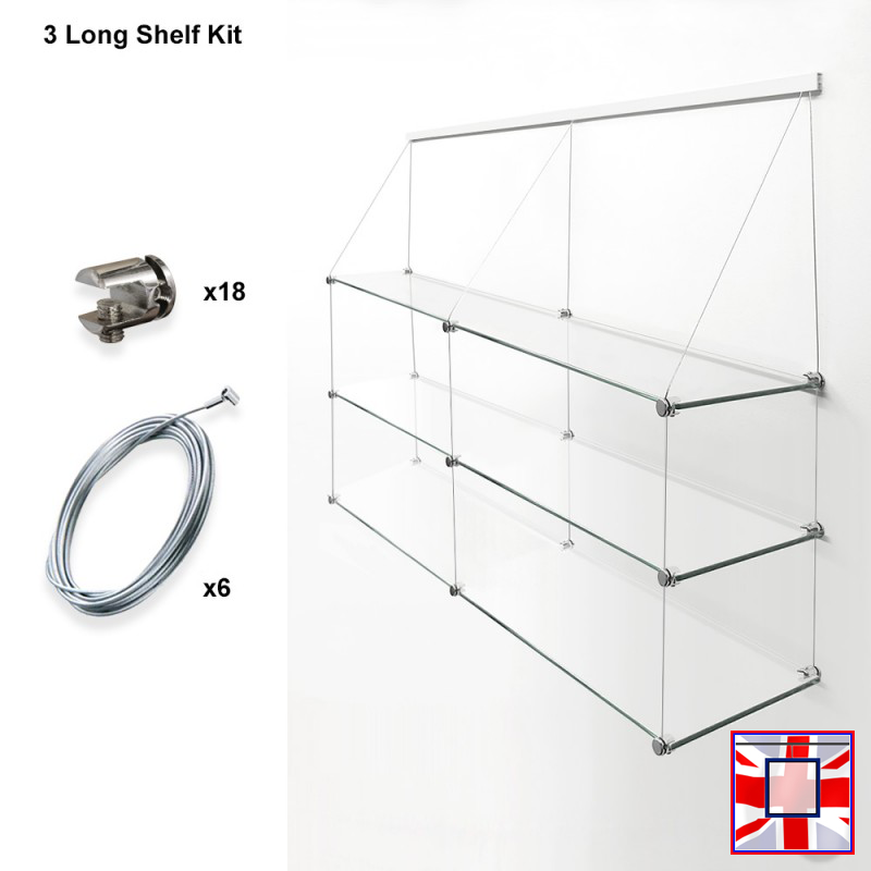 Shelf Kits (Clip Rail, Only Cables & Supports)