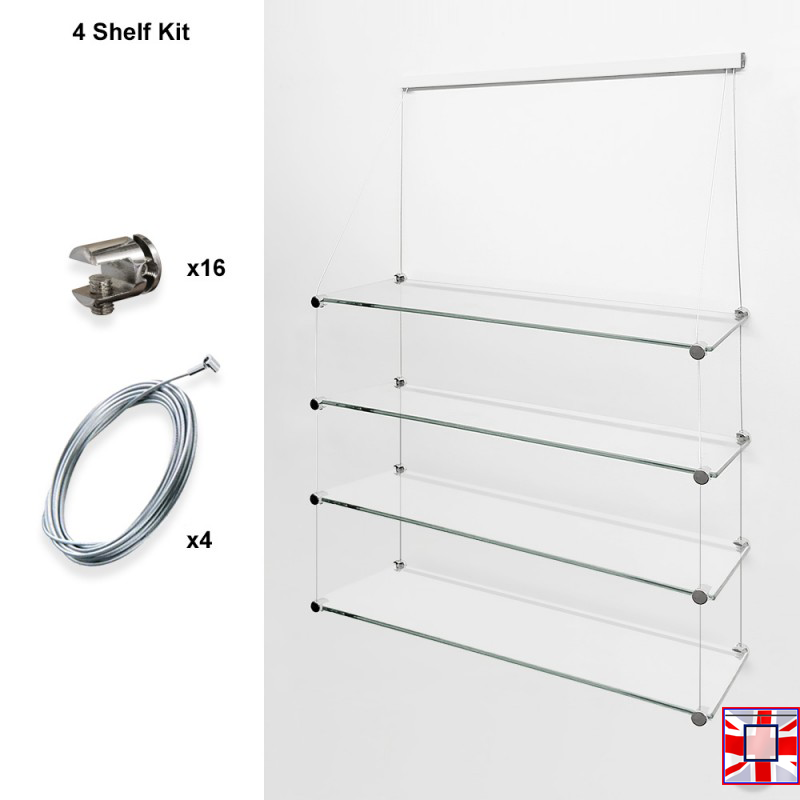 Shelf Kits (Clip Rail, Only Cables & Supports)