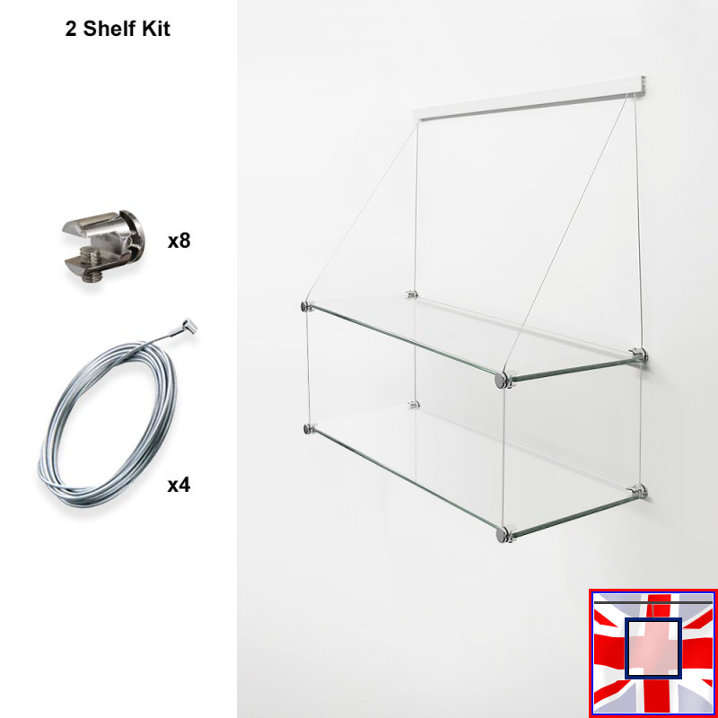 Shelf Kits (Clip Rail, Cables & Supports Only)