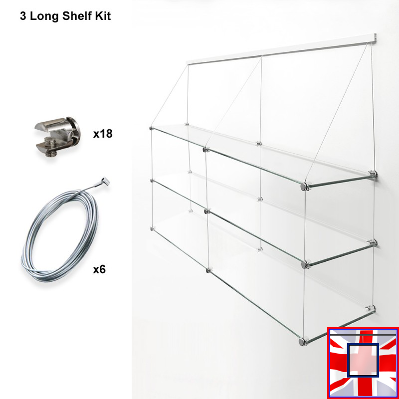 Shelf Kits (Clip Rail, Cables & Supports Only)