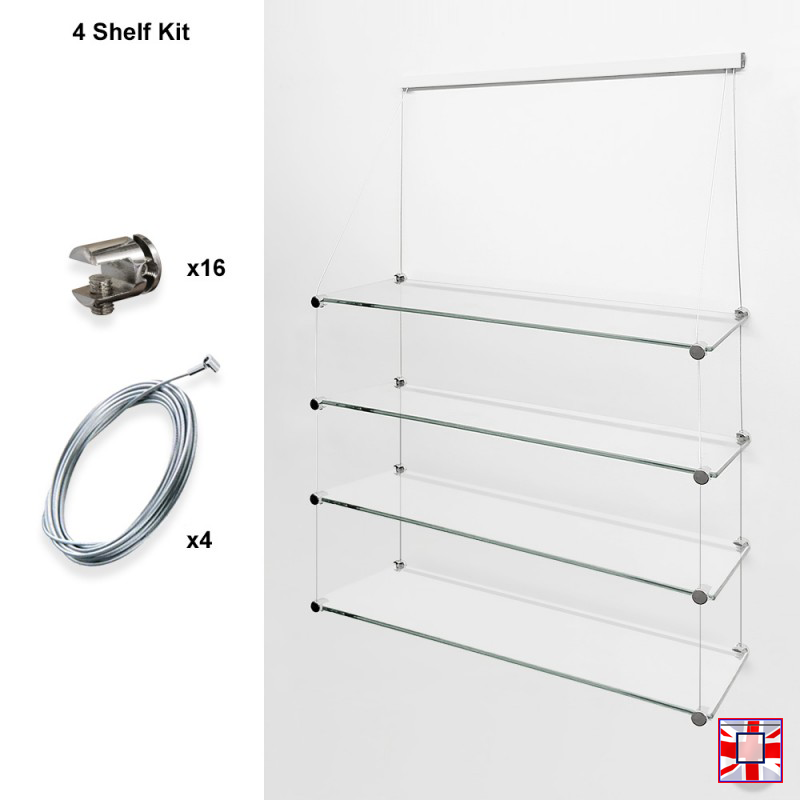Shelf Kits (Clip Rail, Cables & Supports Only)