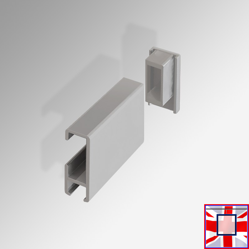 Cap End / Piece, for Smart Tracking Clip Rail (Fitting Installation)