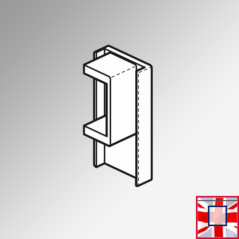 Cap End / Piece, for Smart Tracking Clip Rail (Fitting Installation)