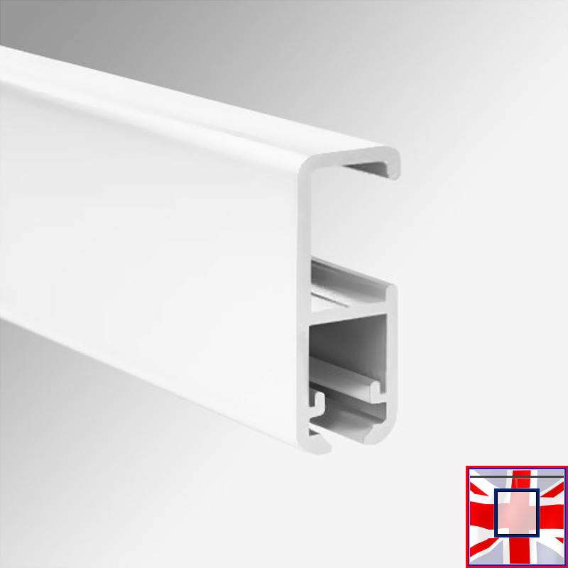 Smart Rail Clip, 3m & 2m Black White Silver Track (Picture Rail Heavy Duty)