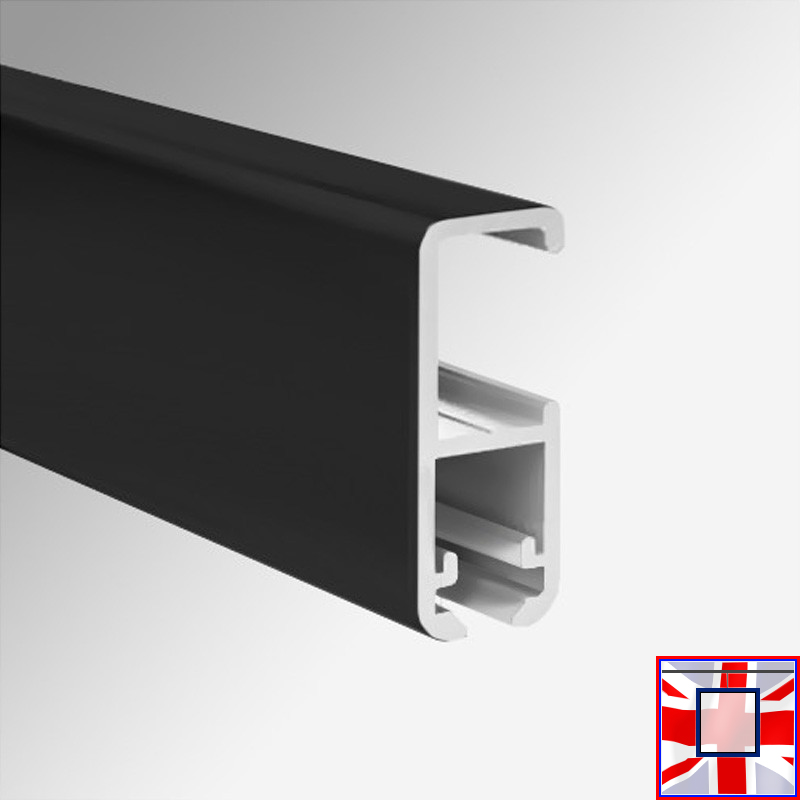 Smart Rail Clip, 3m & 2m Black White Silver Track (Picture Rail Heavy Duty)