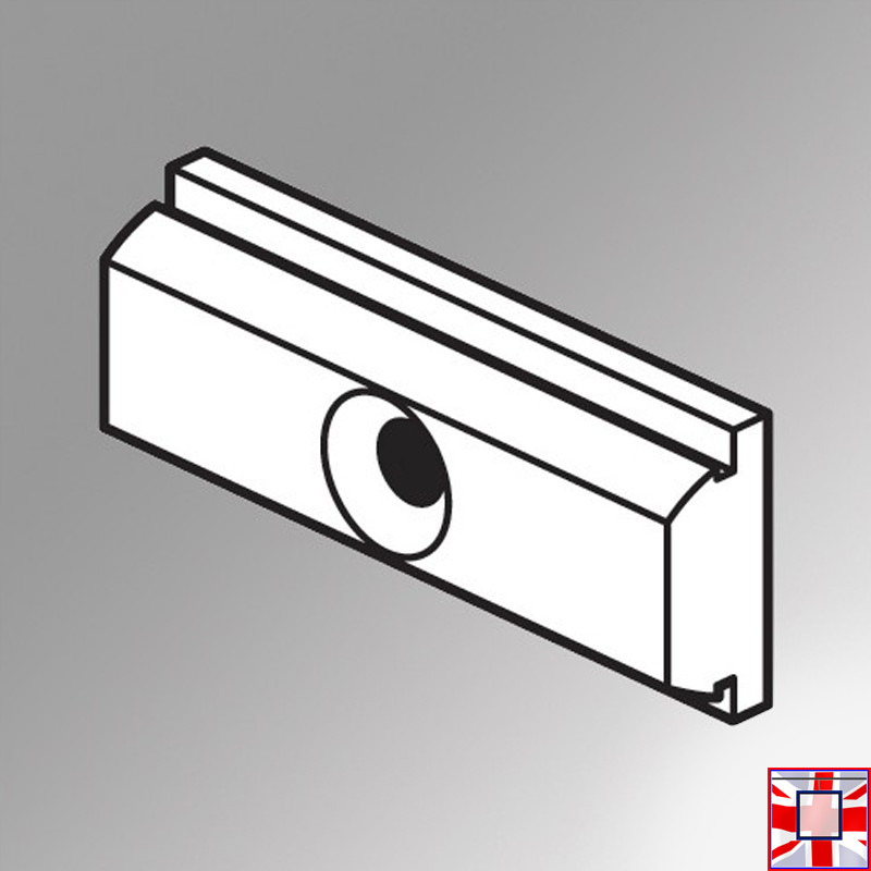 Connector Straight, for Picture Hanging Track Clip Rail (Fitting Installation)