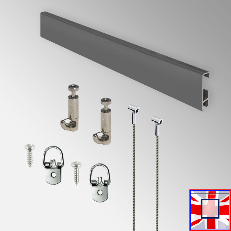 TV Hanging Clip Rail Kit (Picture Rail With Wall Mount Monitor