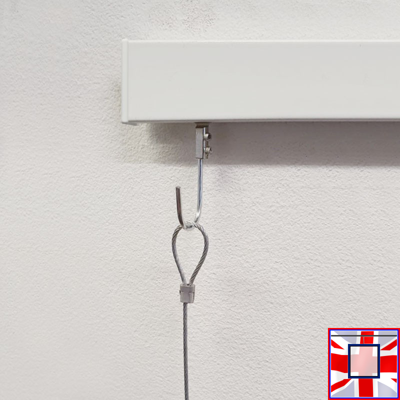 Board White Rail Clip Hanger