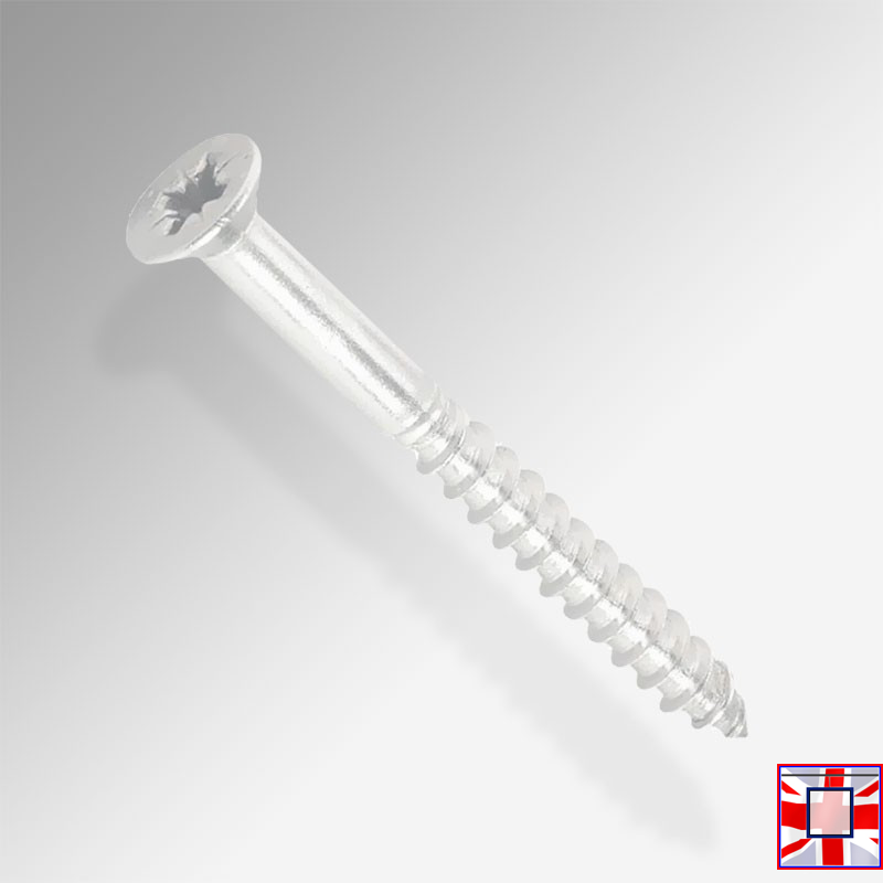 Color-Coated Phillips Screws for J, C & P Rail Gallery Systems (Countersunk Head – White, Black, Silver)