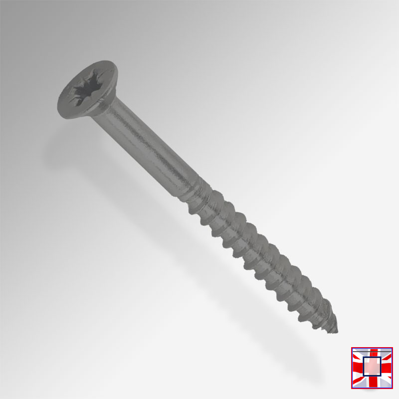 Color-Coated Phillips Screws for J, C & P Rail Gallery Systems (Countersunk Head – White, Black, Silver)