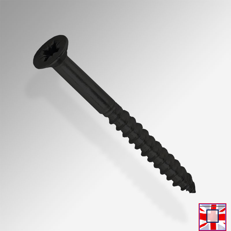Color-Coated Phillips Screws for J, C & P Rail Gallery Systems (Countersunk Head – White, Black, Silver)