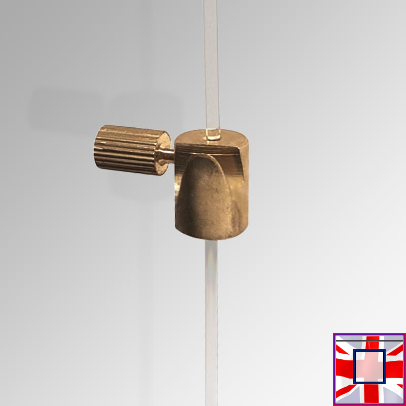 10kg Picture Hanger Cylinder Hook Brass (Pack of 10)