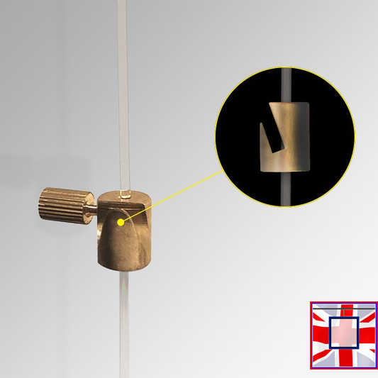 Brass 10kg Picture Hanging Hooks – Cylinder Design (Pack of 10)