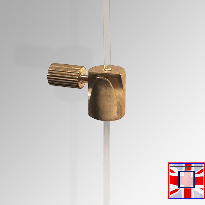 10kg Picture Hanger, Cylinder Hook Brass (Pack of 10)