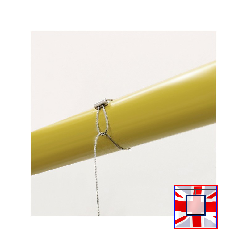 Double Loop Plant Hanging Kit with Wall Hooks, Clear Perlon Cord or Steel Cable