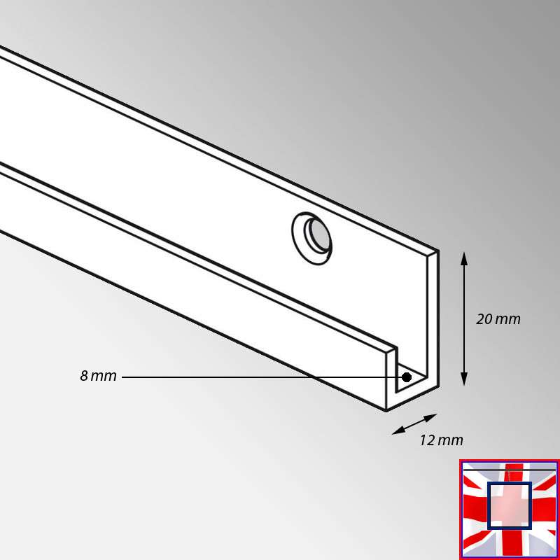 Flush-Mount Picture Display Rail Kit – Top & Bottom Track