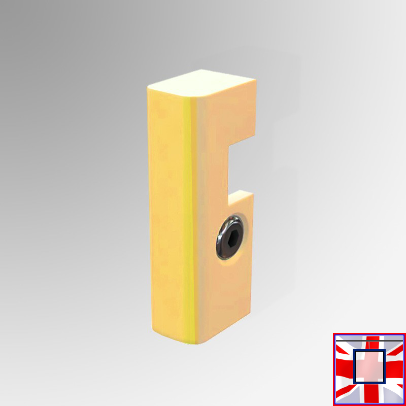Anti-theft Fitting for 4mm Steel Rods, Hanging Rod Security Hood (J Rail & C Rail)