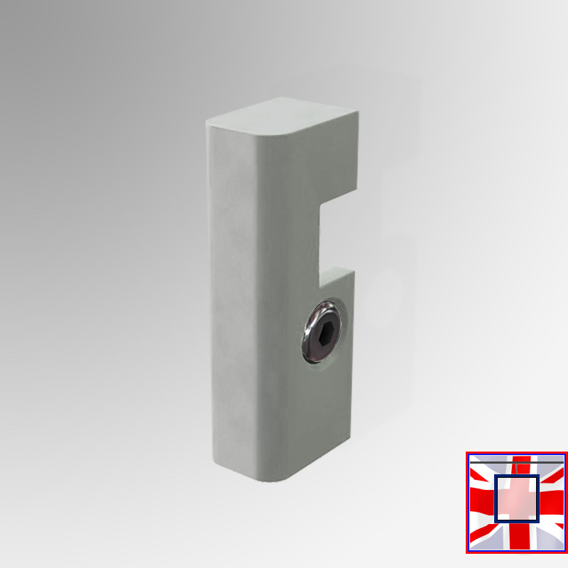 Anti-theft Fitting for 4mm Steel Rods, Hanging Rod Security Hood (J Rail & C Rail)
