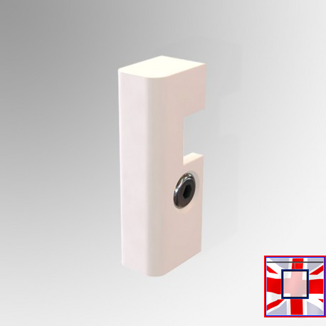 Anti-theft Fitting for 4mm Steel Rods (J Rail & C Rail), Hanging Rod Security Hood