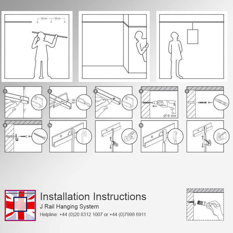 Rug Hanging Solution J Rail